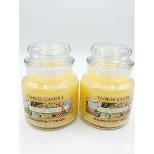 Lot of 2 Yankee Candle Christmas Cookie Housewarmer Small Jars 3.7 oz New
